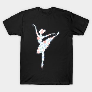 Ballet Flowers Plie Dancing Humor Dancer Sarcastic T-Shirt